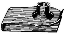 EXTRUDED U NUT 5/16-18 SCREW SIZE 25/BX